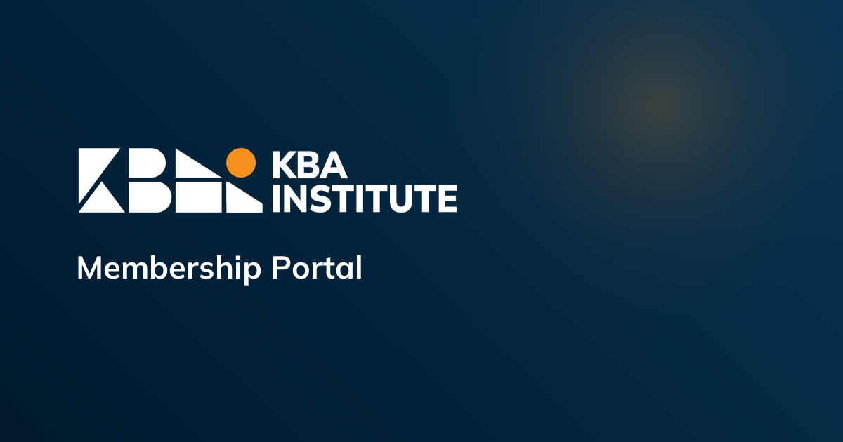 KBA Membership Portal Is Live
